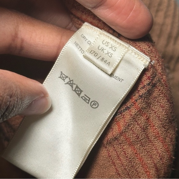 Free People Remi Brown Dolman Sleeve Oversized Utility Barn Coat Shirt Jacket XS - Picture 12 of 16